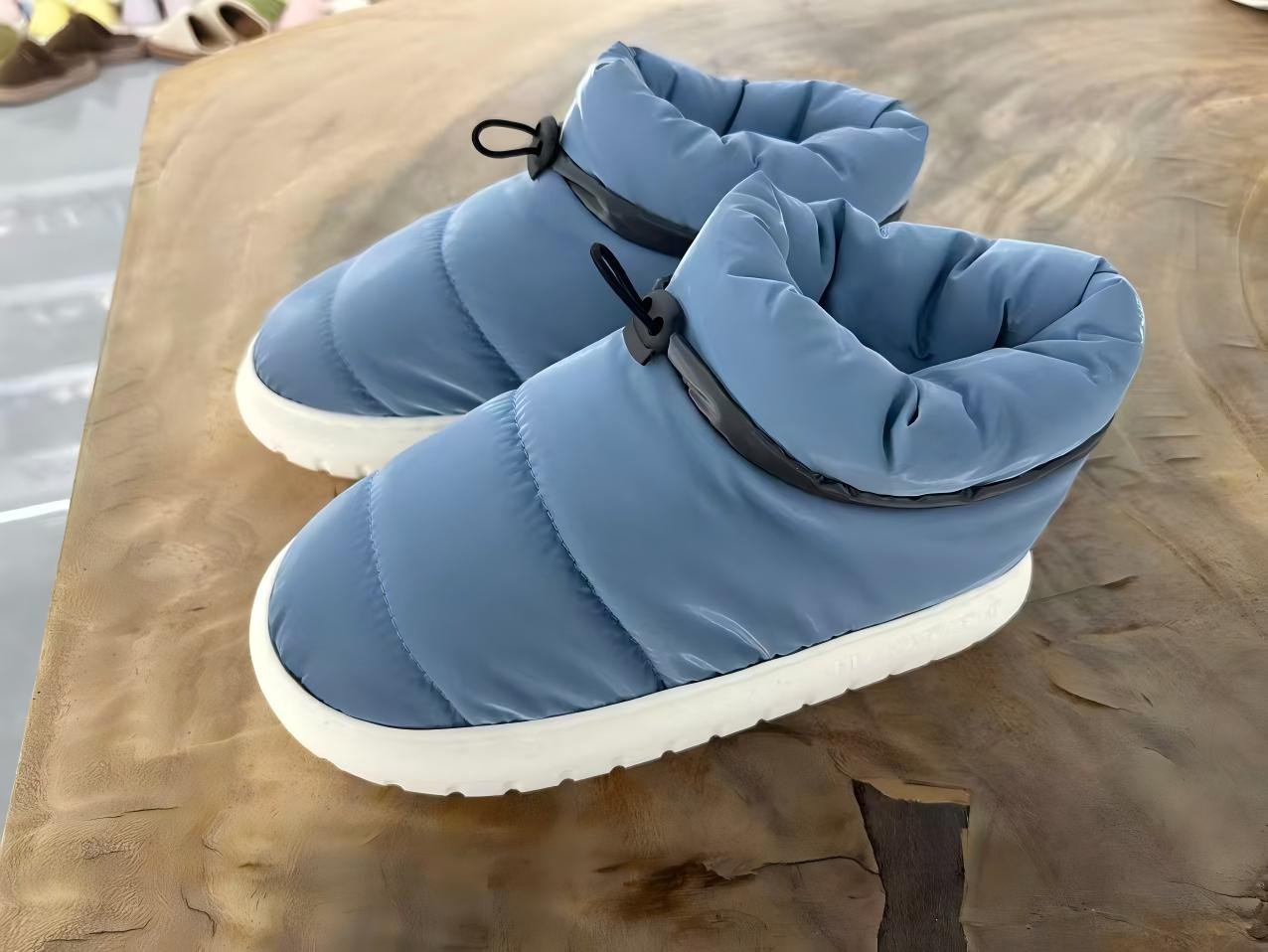 Wodoodporne, antypoślizgowe kapcie bawełniane wypełnione puchem